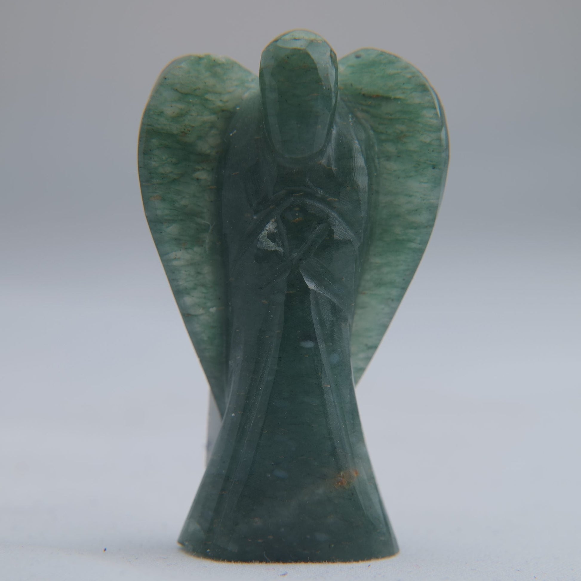 Green Aventurine Angel Carving 25g 50mm - Luna Panther