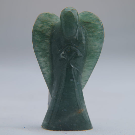 Green Aventurine Angel Carving 25g 50mm - Luna Panther