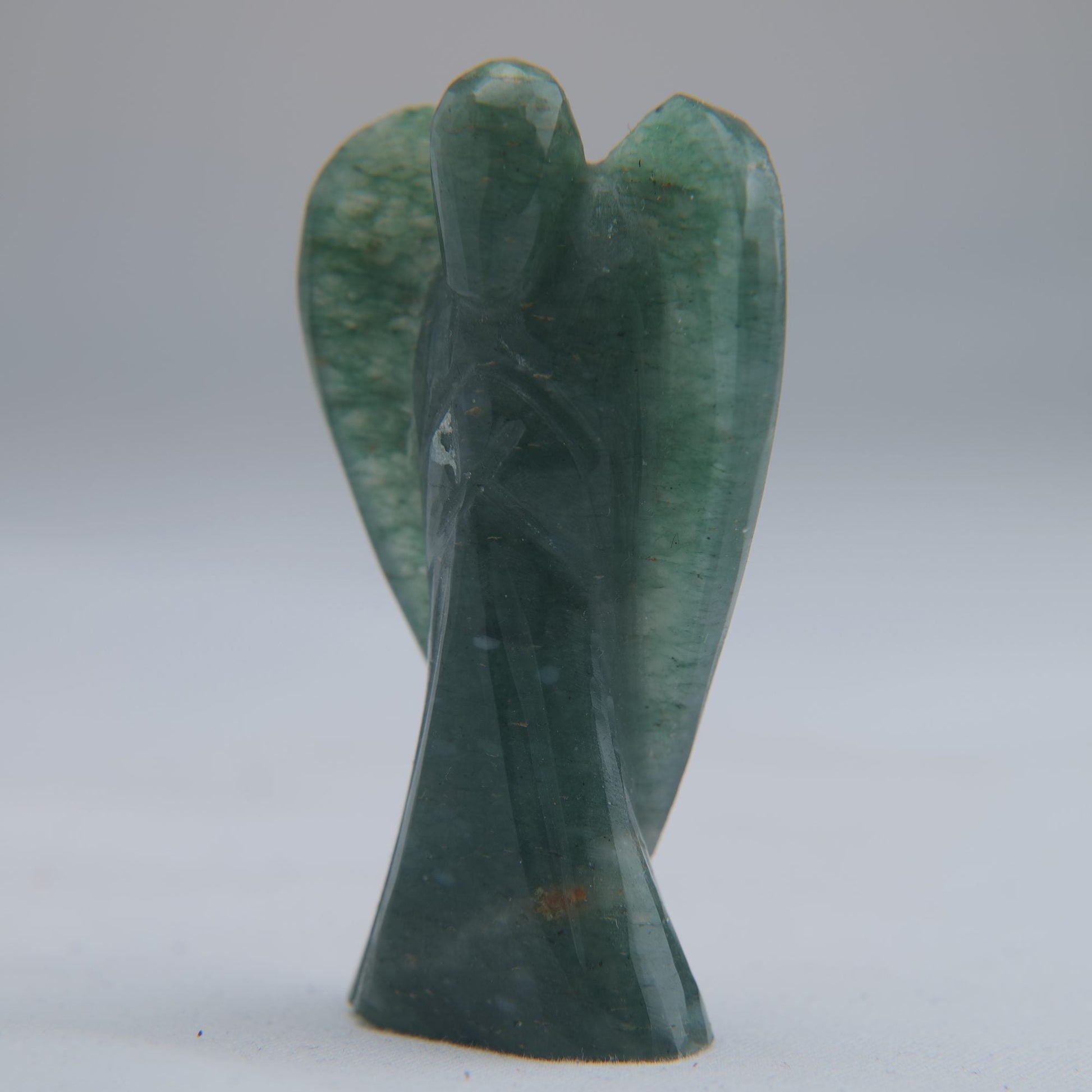 Green Aventurine Angel Carving 25g 50mm - Luna Panther