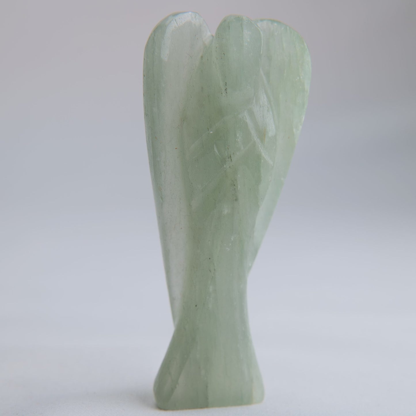 Green Aventurine Angel Carving 51g 80mm - Luna Panther