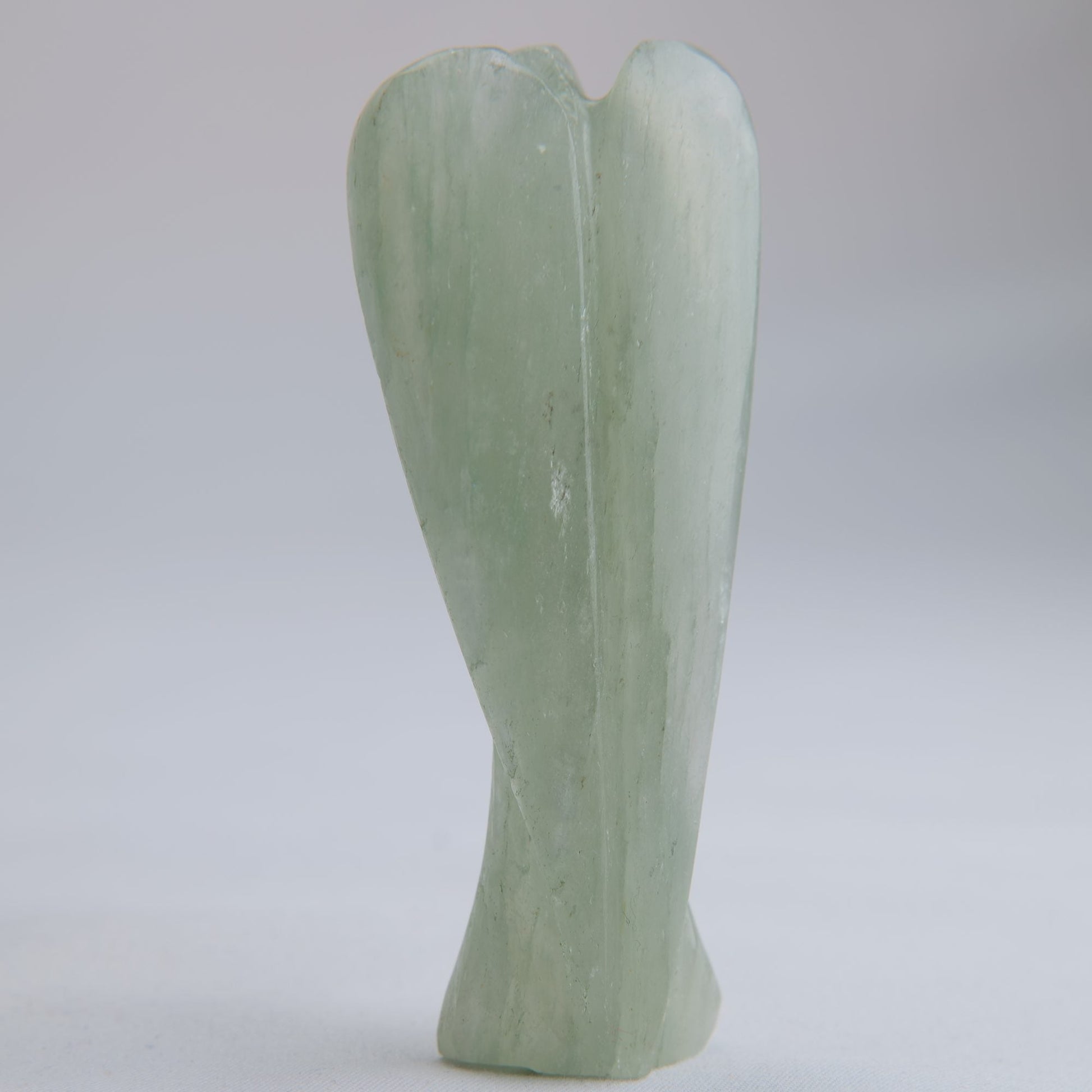 Green Aventurine Angel Carving 51g 80mm - Luna Panther