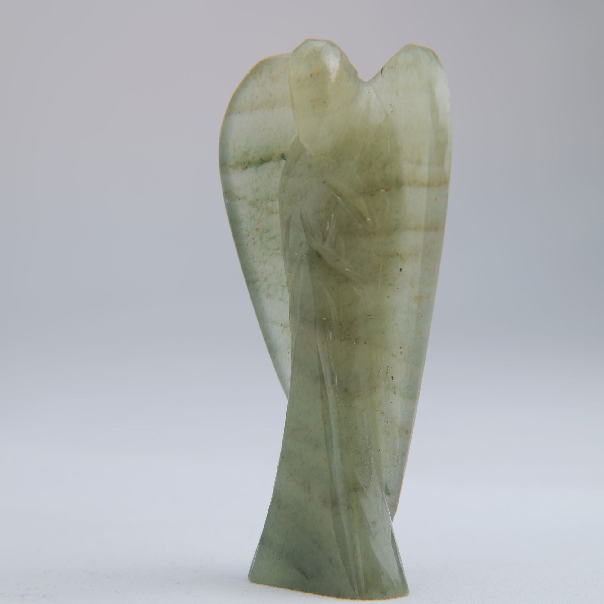 Green Aventurine Angel Carving 58g 80mm - Luna Panther
