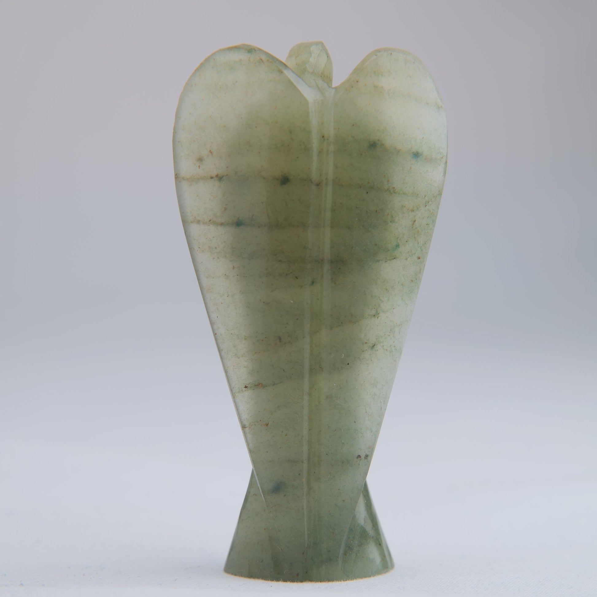 Green Aventurine Angel Carving 58g 80mm - Luna Panther