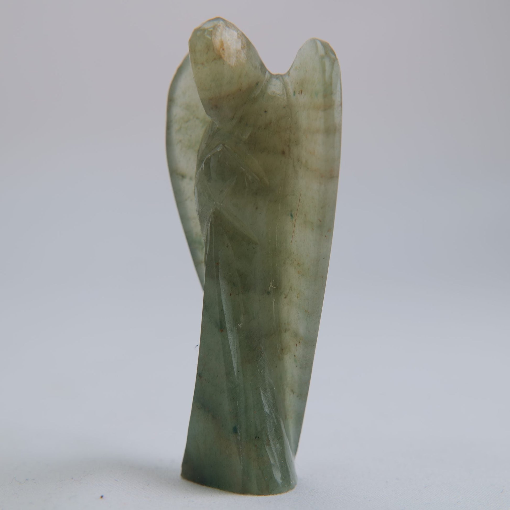 Green Aventurine Angel Carving 62g 80mm - Luna Panther