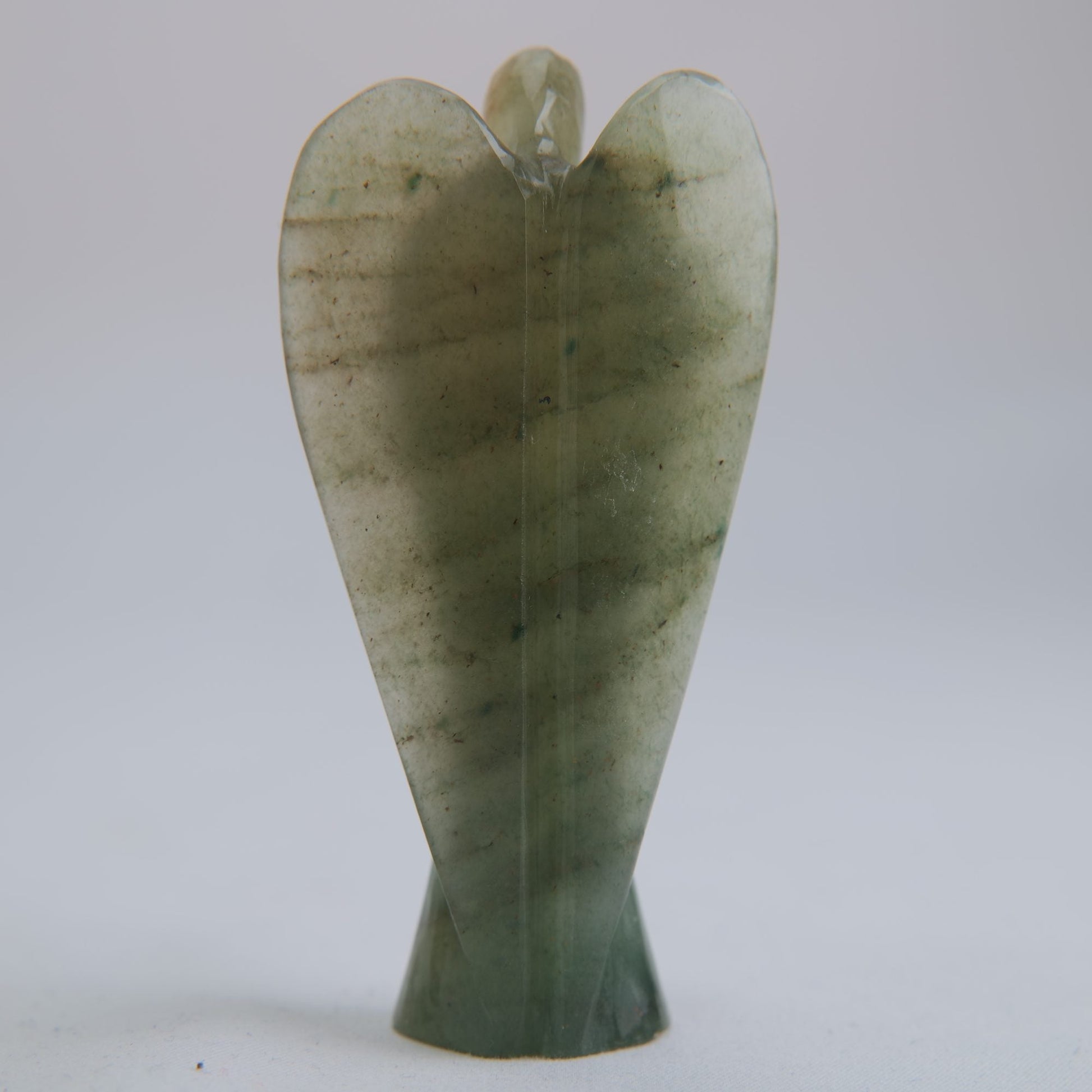 Green Aventurine Angel Carving 62g 80mm - Luna Panther