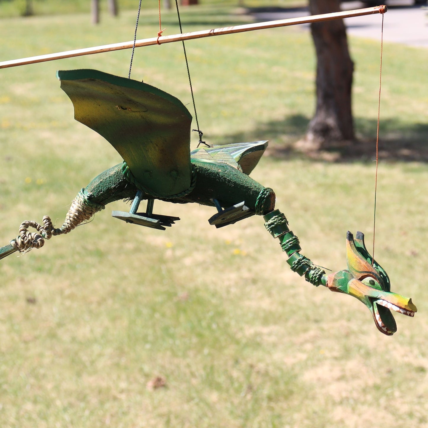 Green Coconut Dragon Mobile 37cm - Luna Panther
