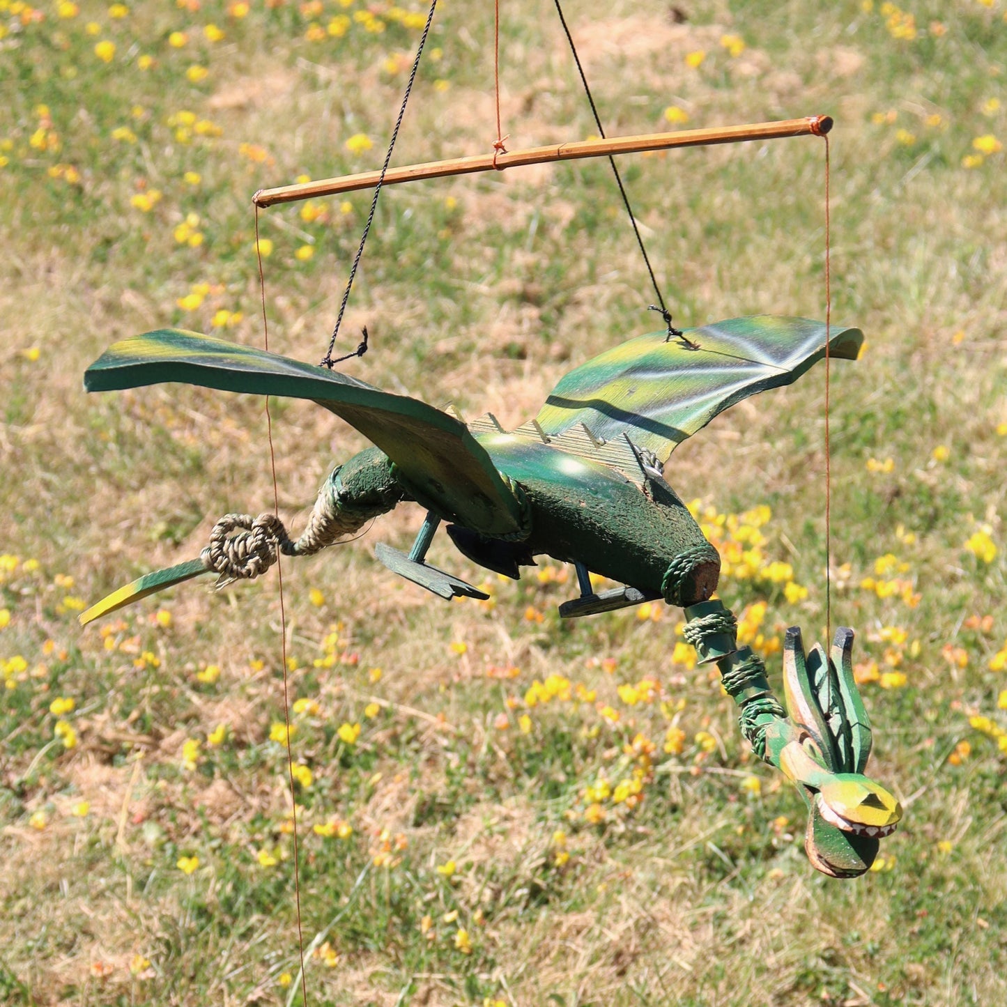 Green Coconut Dragon Mobile 37cm - Luna Panther