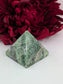 Polished Green Fluorite Pyramid 55Mm featuring banded green‑purple hues and glassy clarity - Luna Panther
