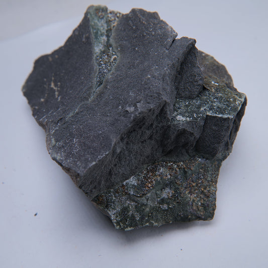 Green Matrix Mineral Specimen with Quartz Veining - 458g - Luna Panther