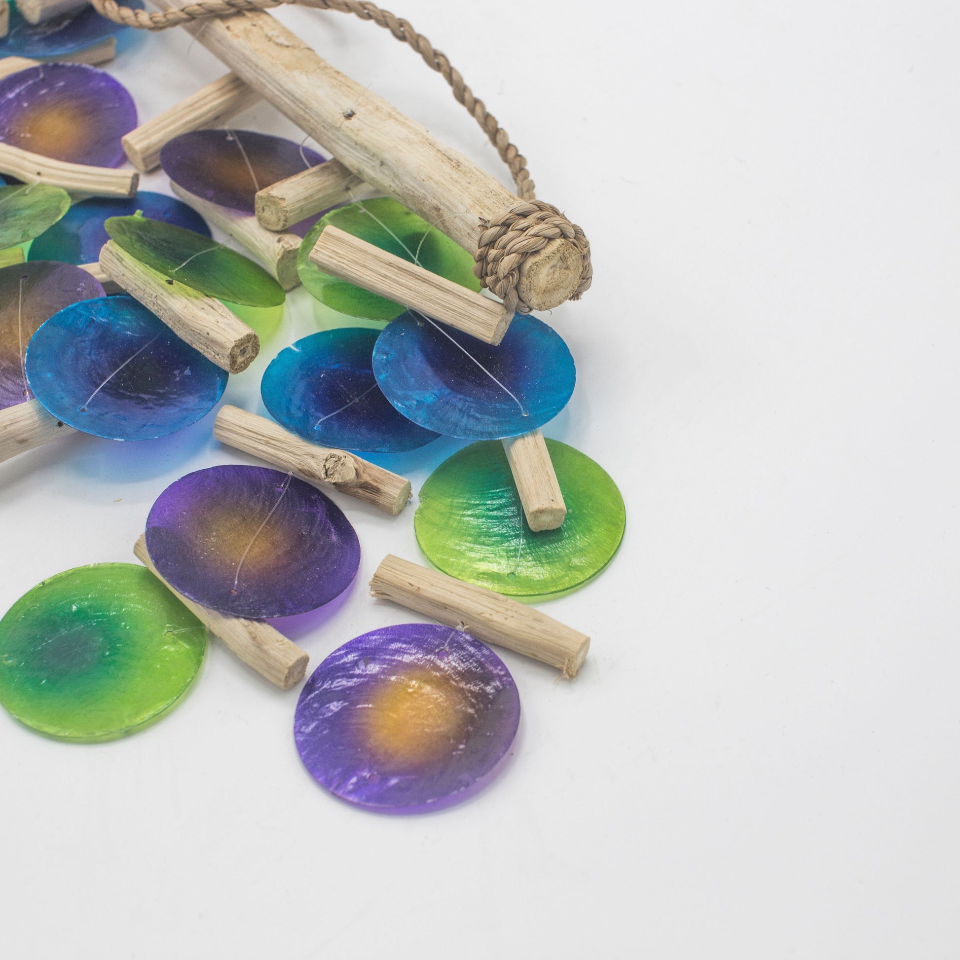 Green & Purple Driftwood Chime - Luna Panther