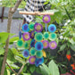 Green & Purple Driftwood Cross Chime - Luna Panther