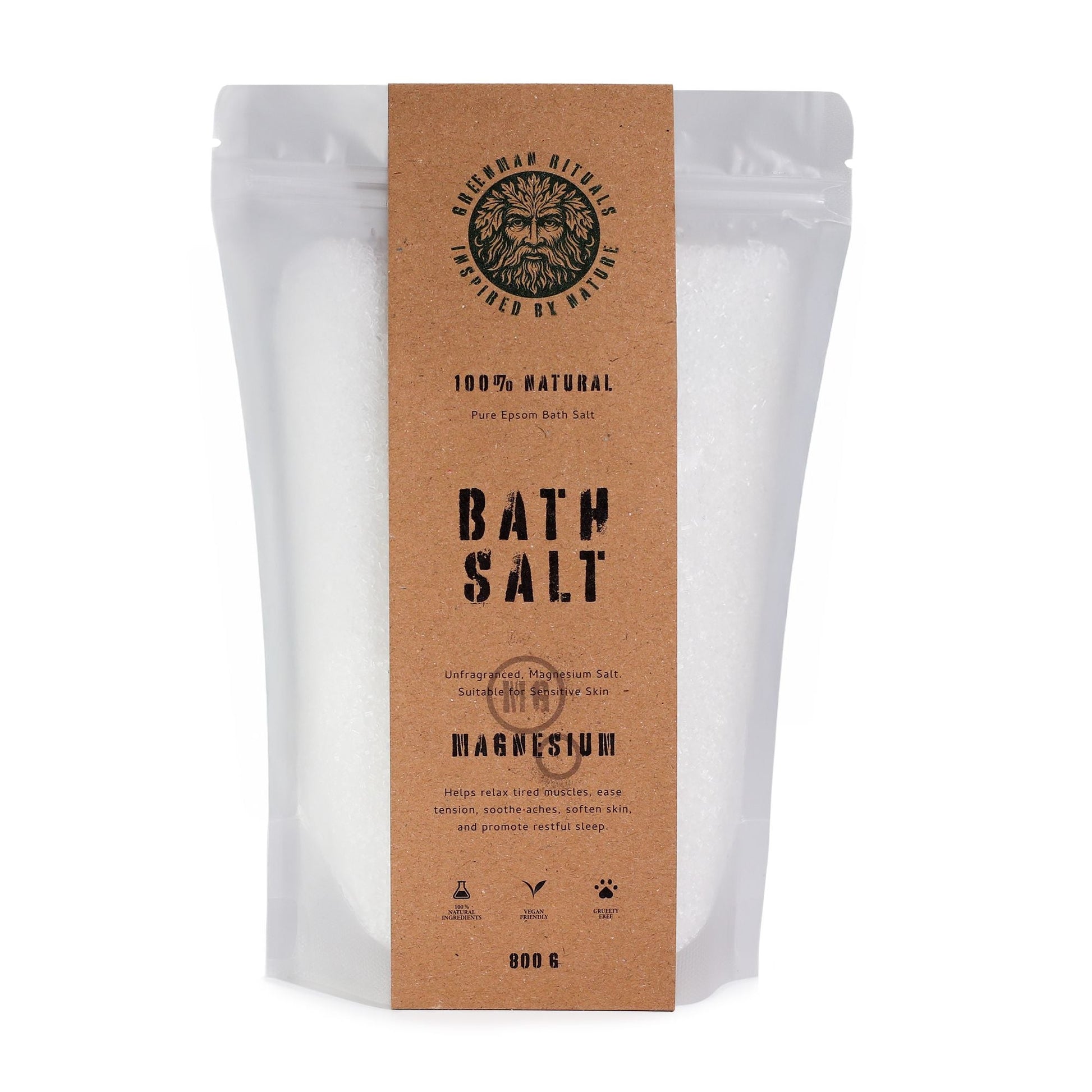 Greenman Rituals Magnesium Epsom Bath Salt - Pure Formula - Luna Panther
