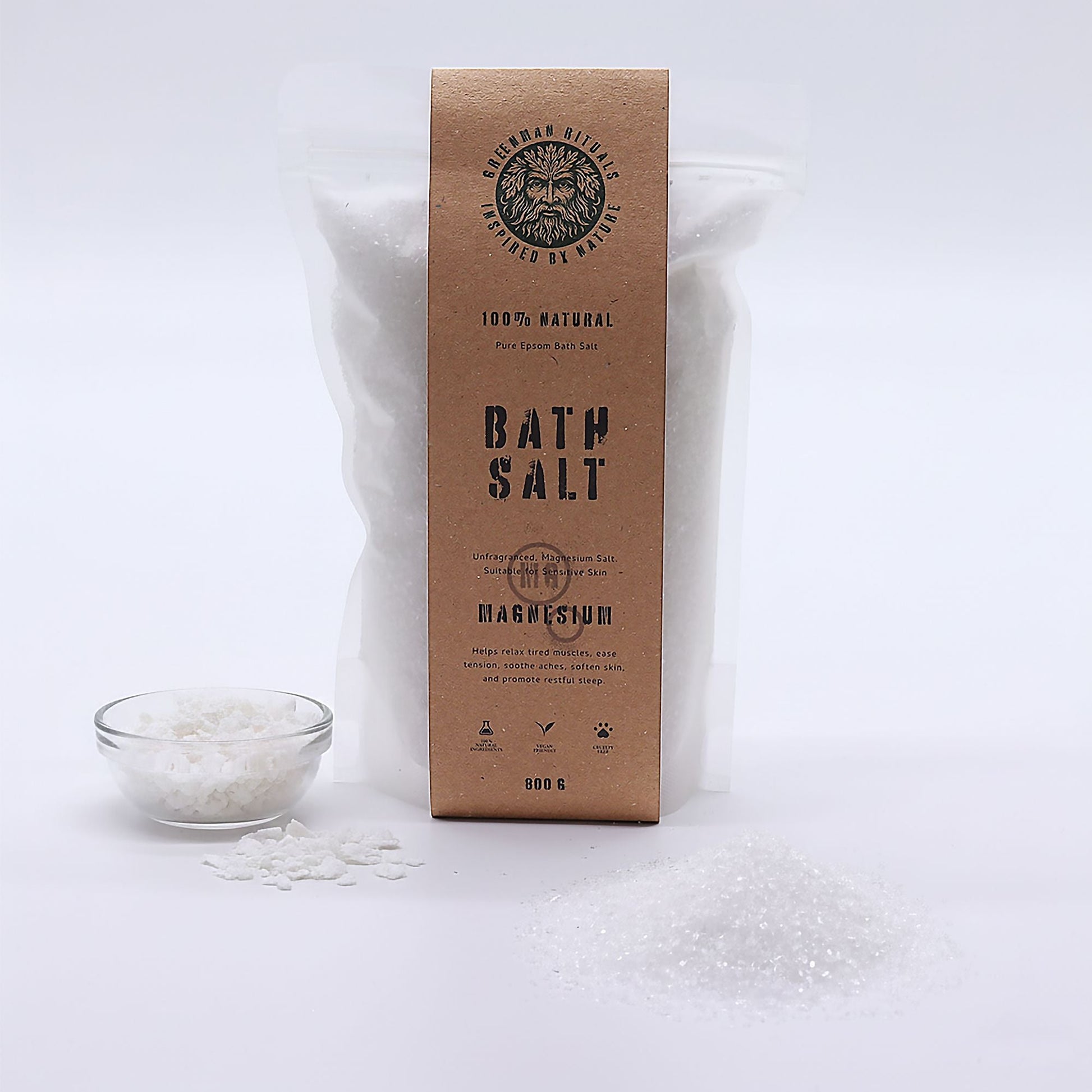 Greenman Rituals Magnesium Epsom Bath Salt - Pure Formula - Luna Panther