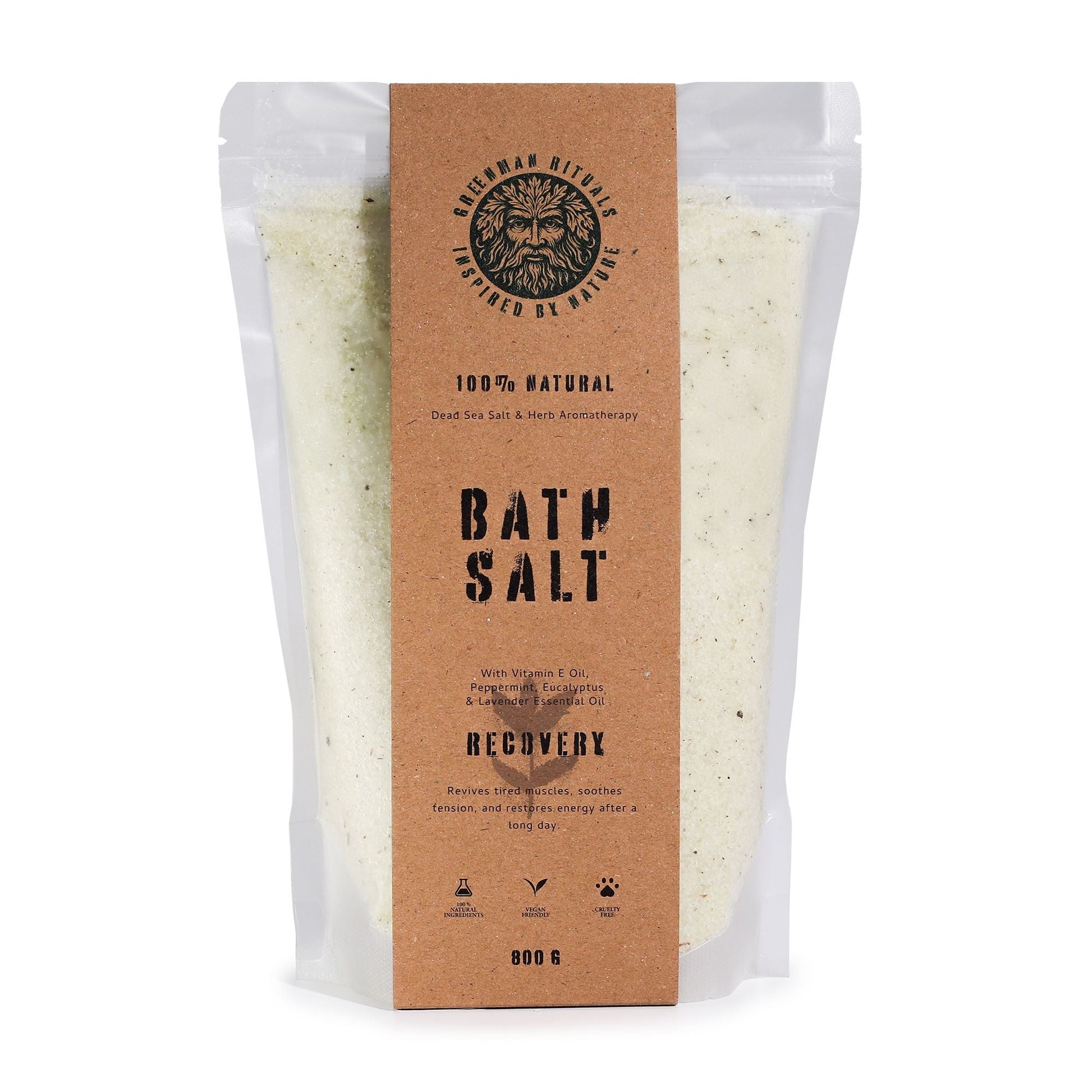 Greenman Rituals Menthol Aromatherapy Epsom Bath Salt - Recovery - Luna Panther