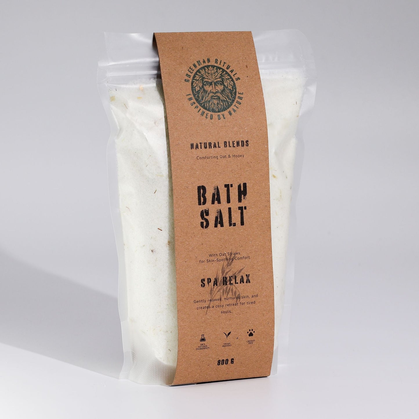 Greenman Rituals Oat & Honey Epsom Bath Salt - Spa Relax Blend - Luna Panther