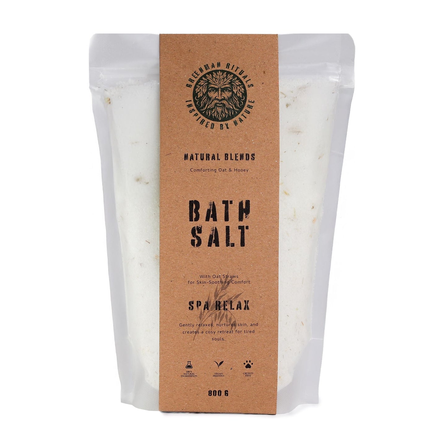 Greenman Rituals Oat & Honey Epsom Bath Salt - Spa Relax Blend - Luna Panther