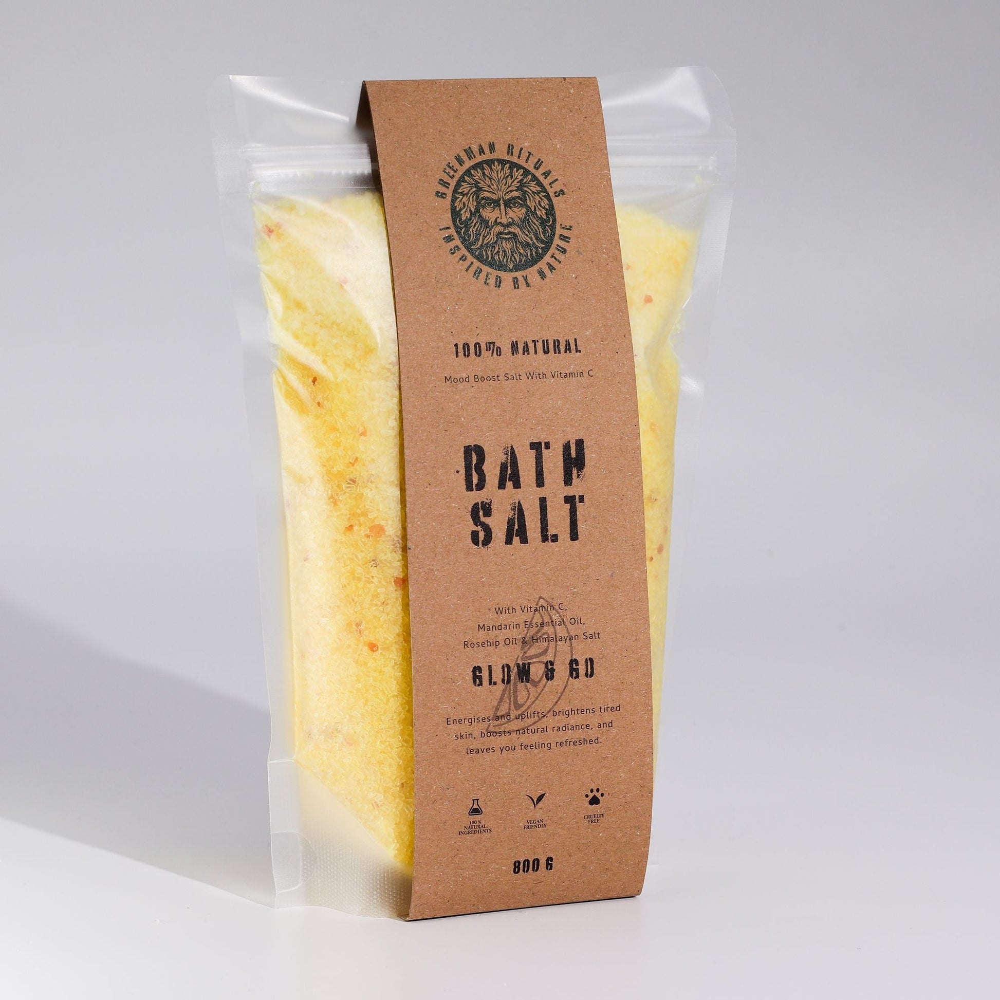 Greenman Rituals Vitamin C & Mandarin Epsom Bath Salt - Glow & Go - Luna Panther