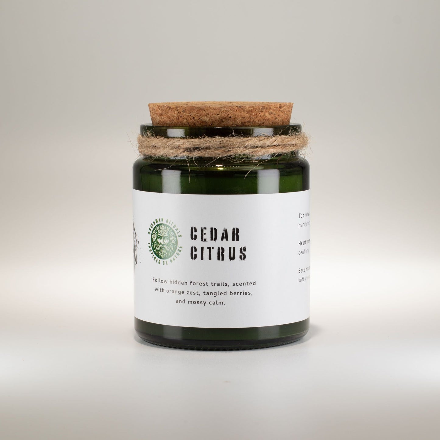 Greenman Woodwick Soy Candle - Cedar Citrus - Luna Panther