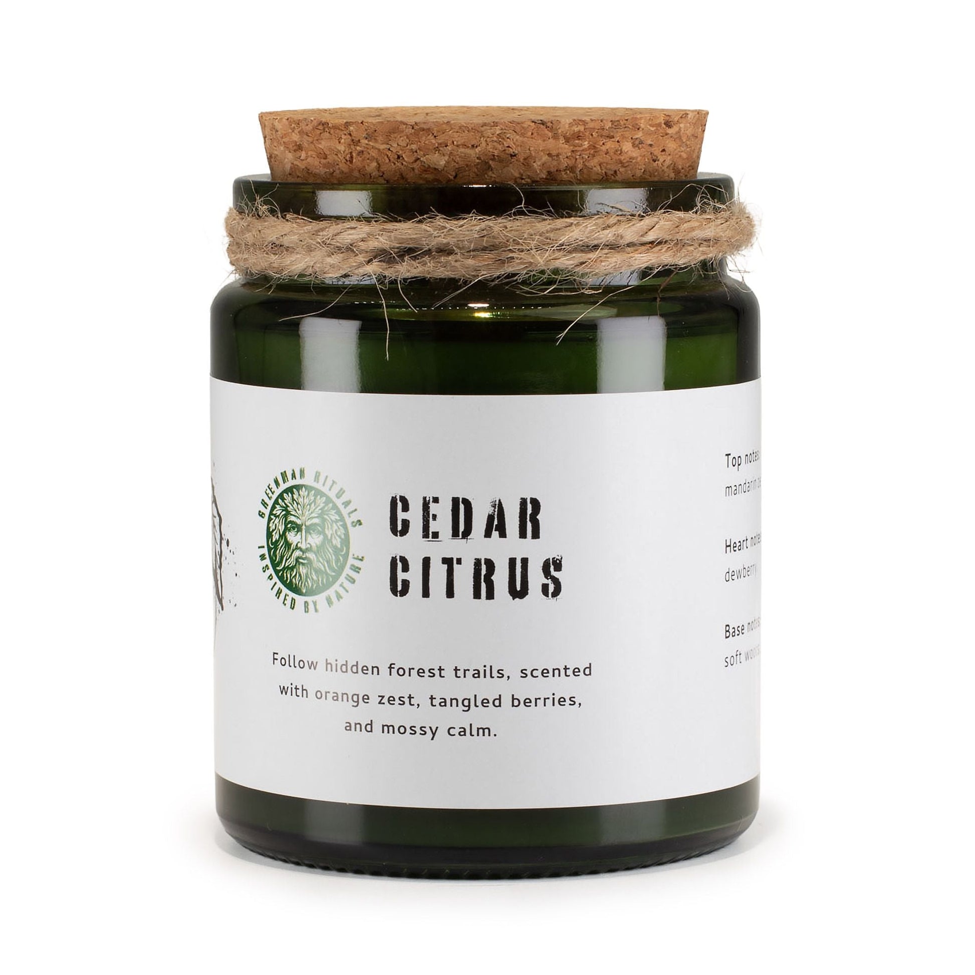 Greenman Woodwick Soy Candle - Cedar Citrus - Luna Panther