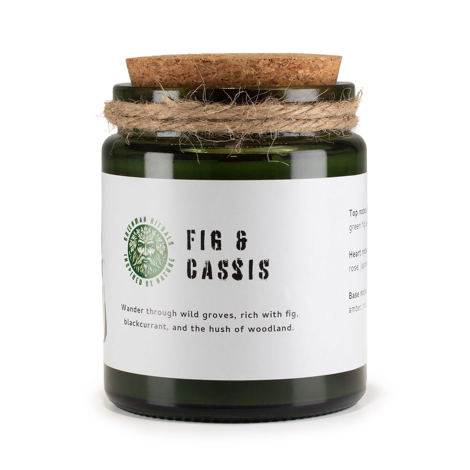 Greenman Woodwick Soy Candle - Fig & Cassis - Luna Panther