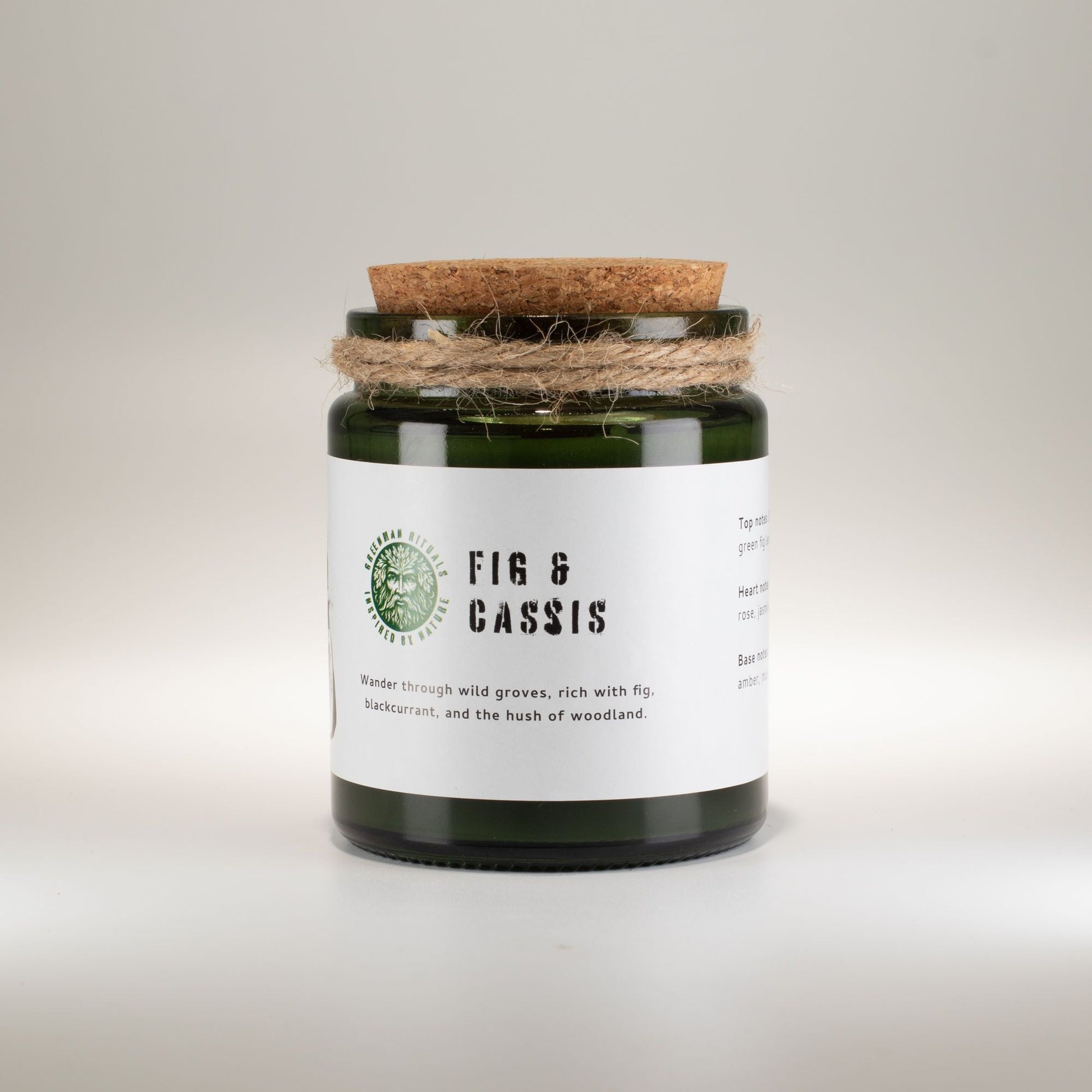 Greenman Woodwick Soy Candle - Fig & Cassis - Luna Panther
