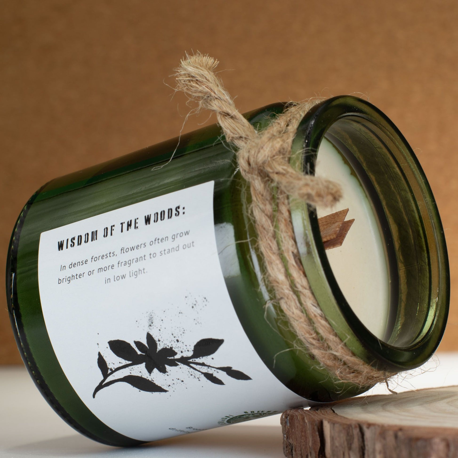 Greenman Woodwick Soy Candle - Jasmine Glade - Luna Panther