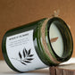 Greenman Woodwick Soy Candle - Leaves & Linen - Luna Panther