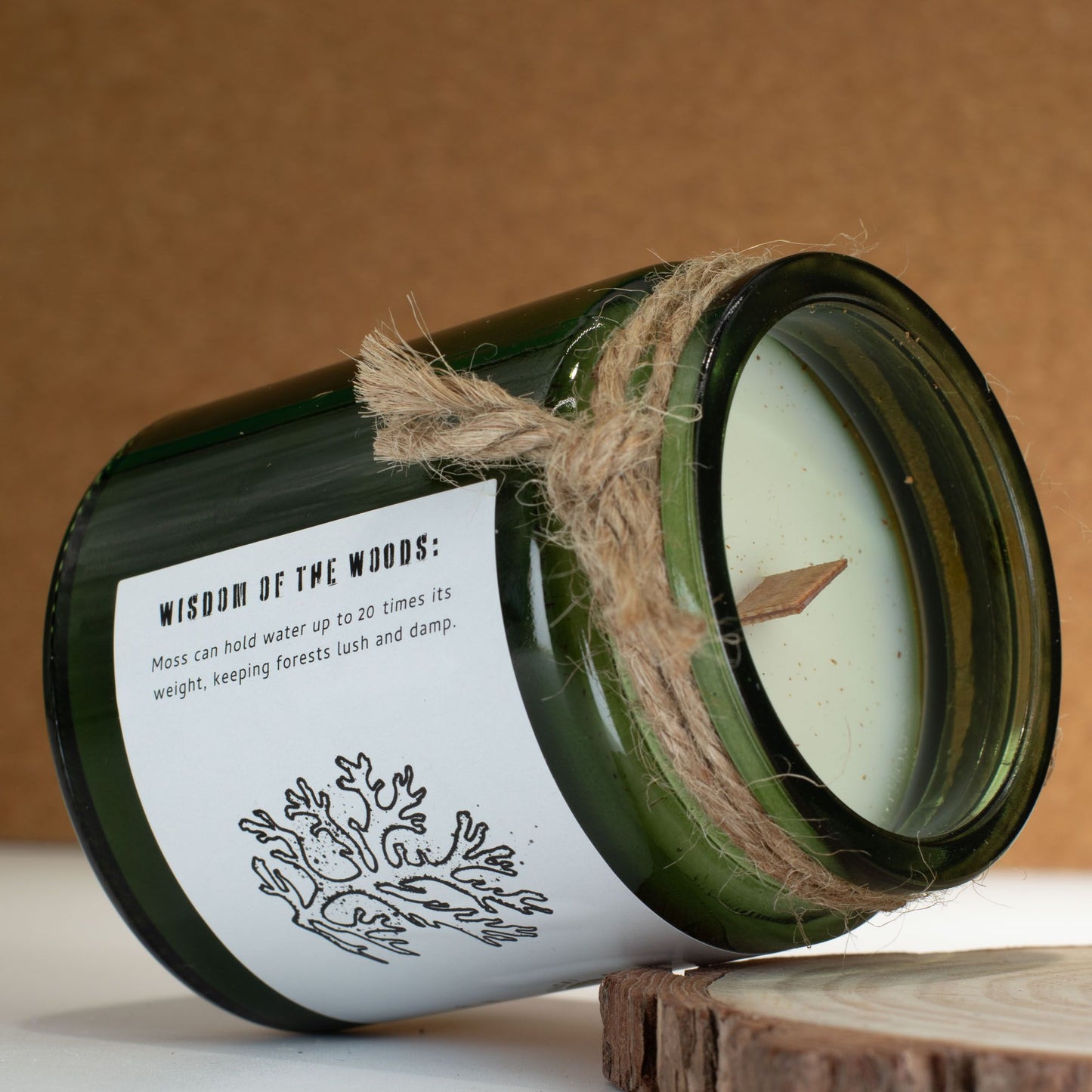 Greenman Woodwick Soy Candle - Moss & Mist - Luna Panther