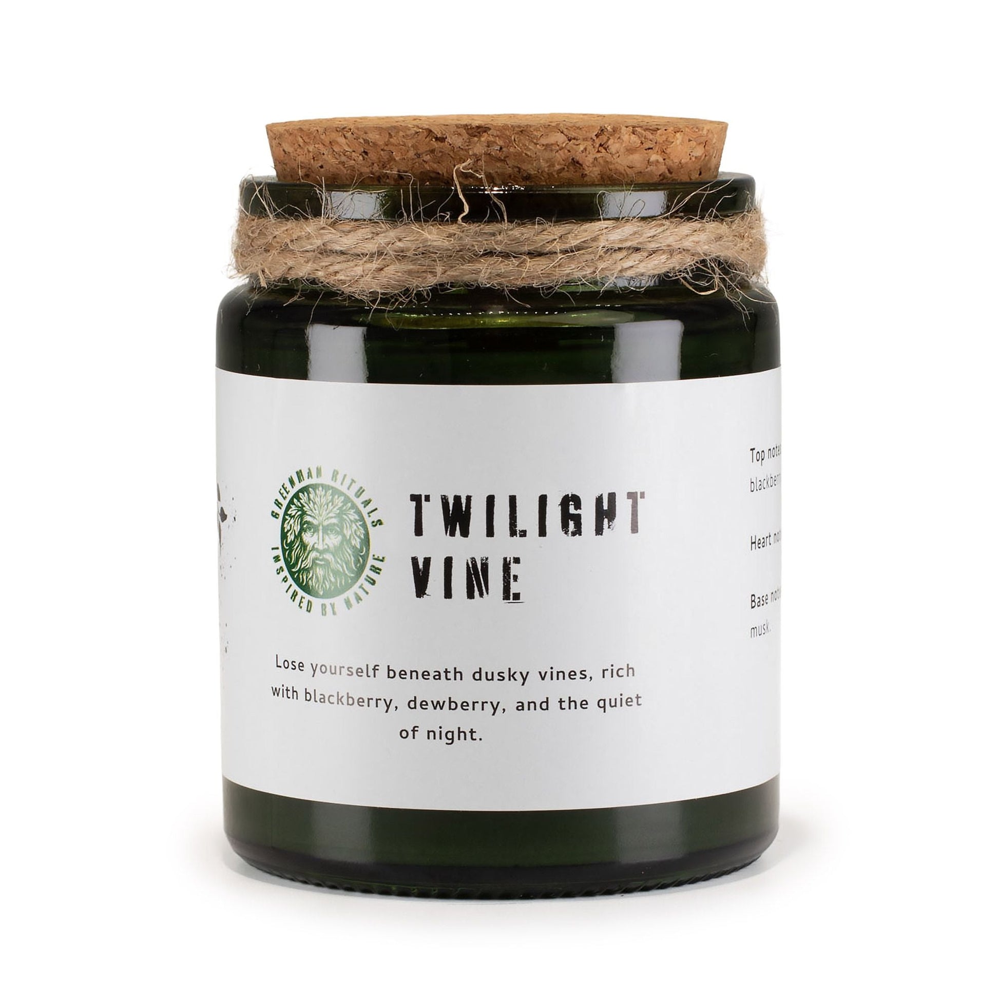 Greenman Woodwick Soy Candle - Twilight Vine - Luna Panther
