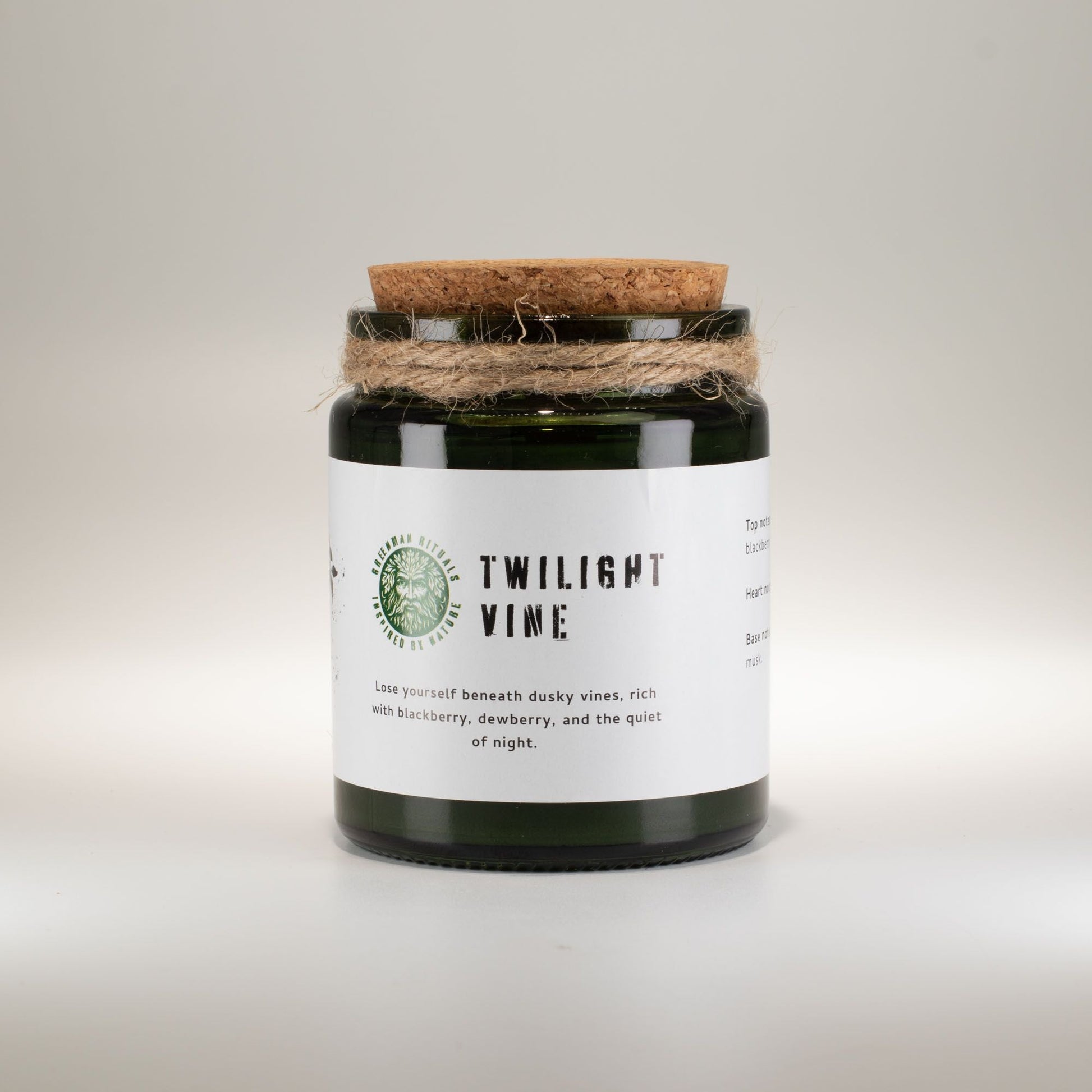 Greenman Woodwick Soy Candle - Twilight Vine - Luna Panther