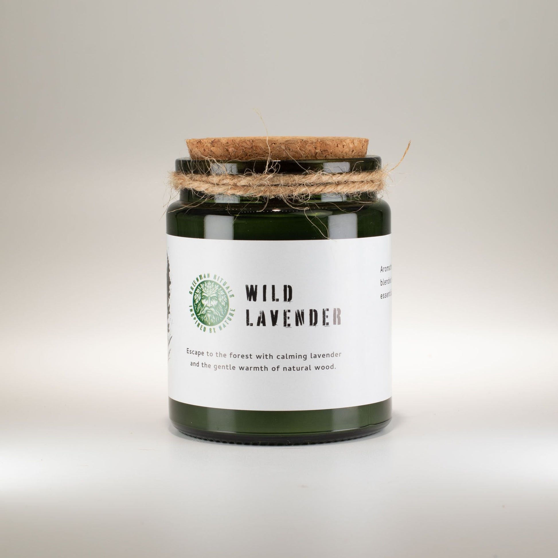 Greenman Woodwick Soy Candle - Wild Lavender - Luna Panther