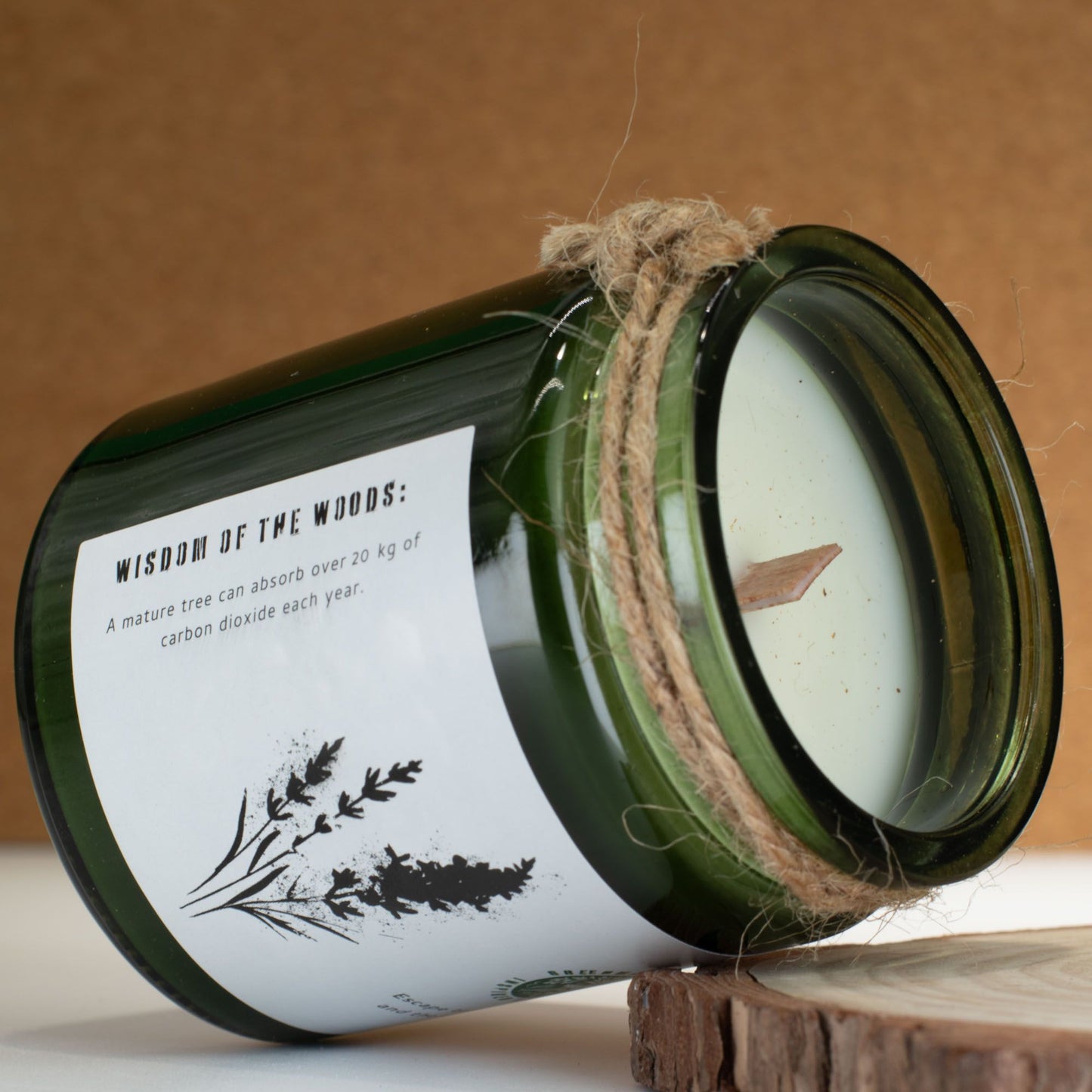 Greenman Woodwick Soy Candle - Wild Lavender - Luna Panther