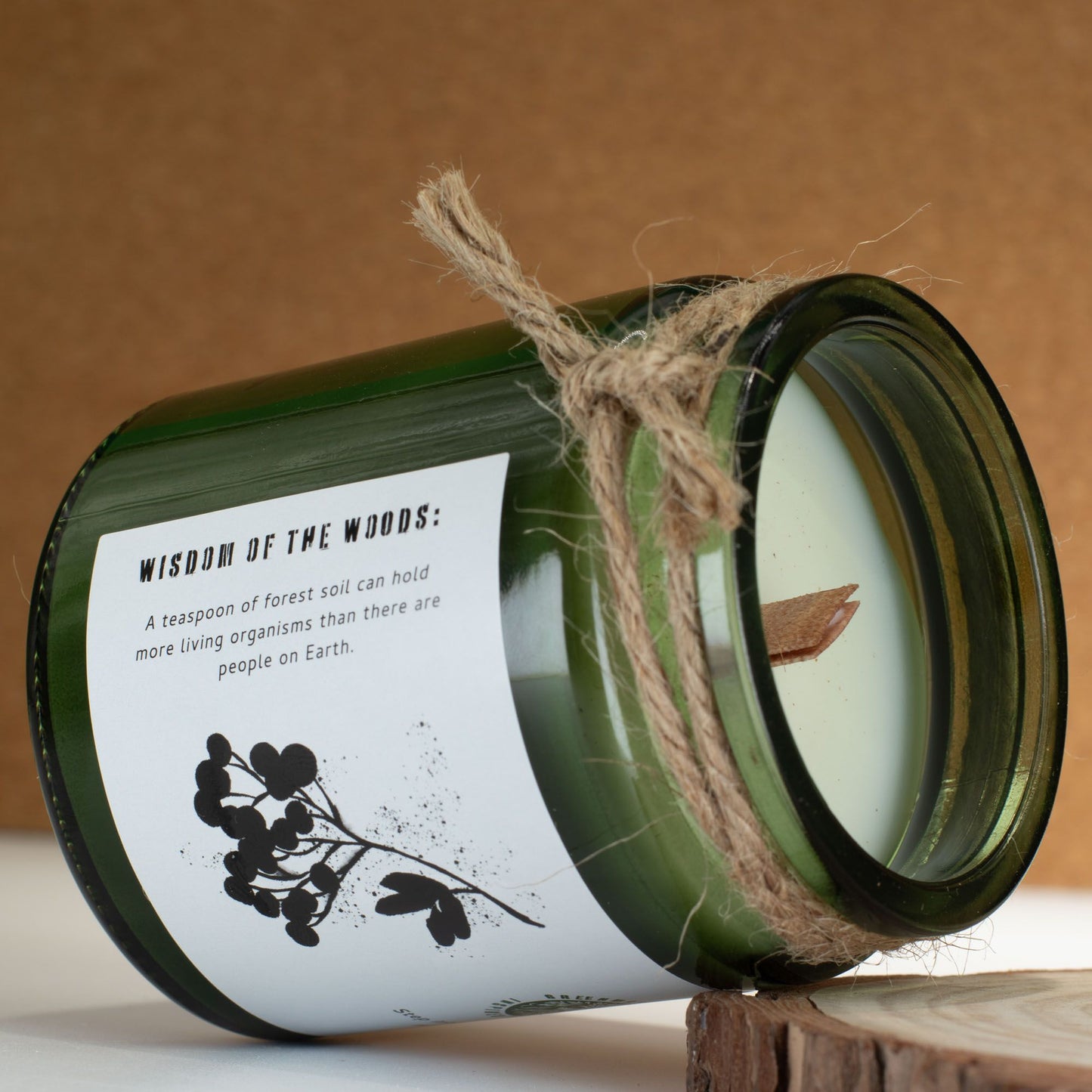 Greenman Woodwick Soy Candle - Woodland Zest - Luna Panther