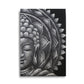 Grey Half Buddha Mandala 60x80cm - Luna Panther