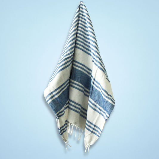 Hammam Spa Towel - Ocean Blue - 90x170cm - Luna Panther