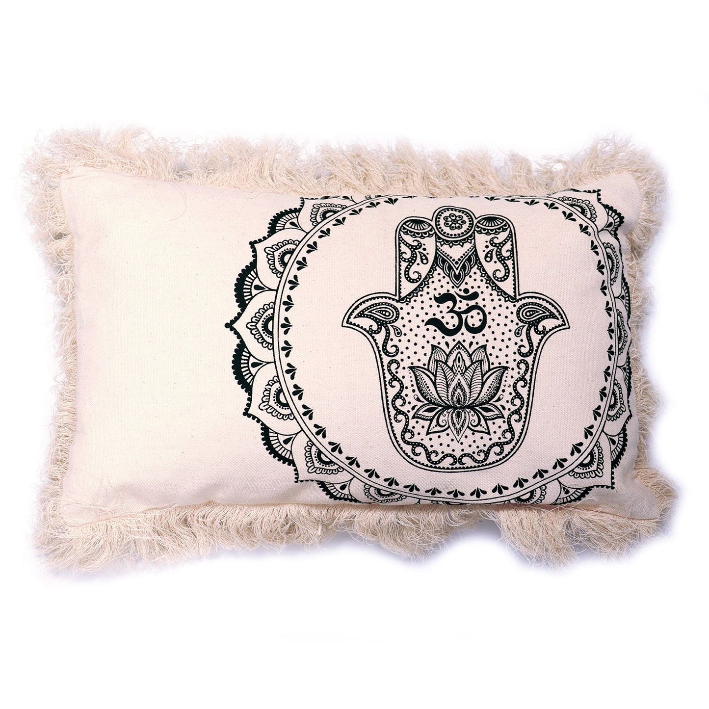 Hamsa Mandala Cushion Cover - 30x50cm - green - Luna Panther