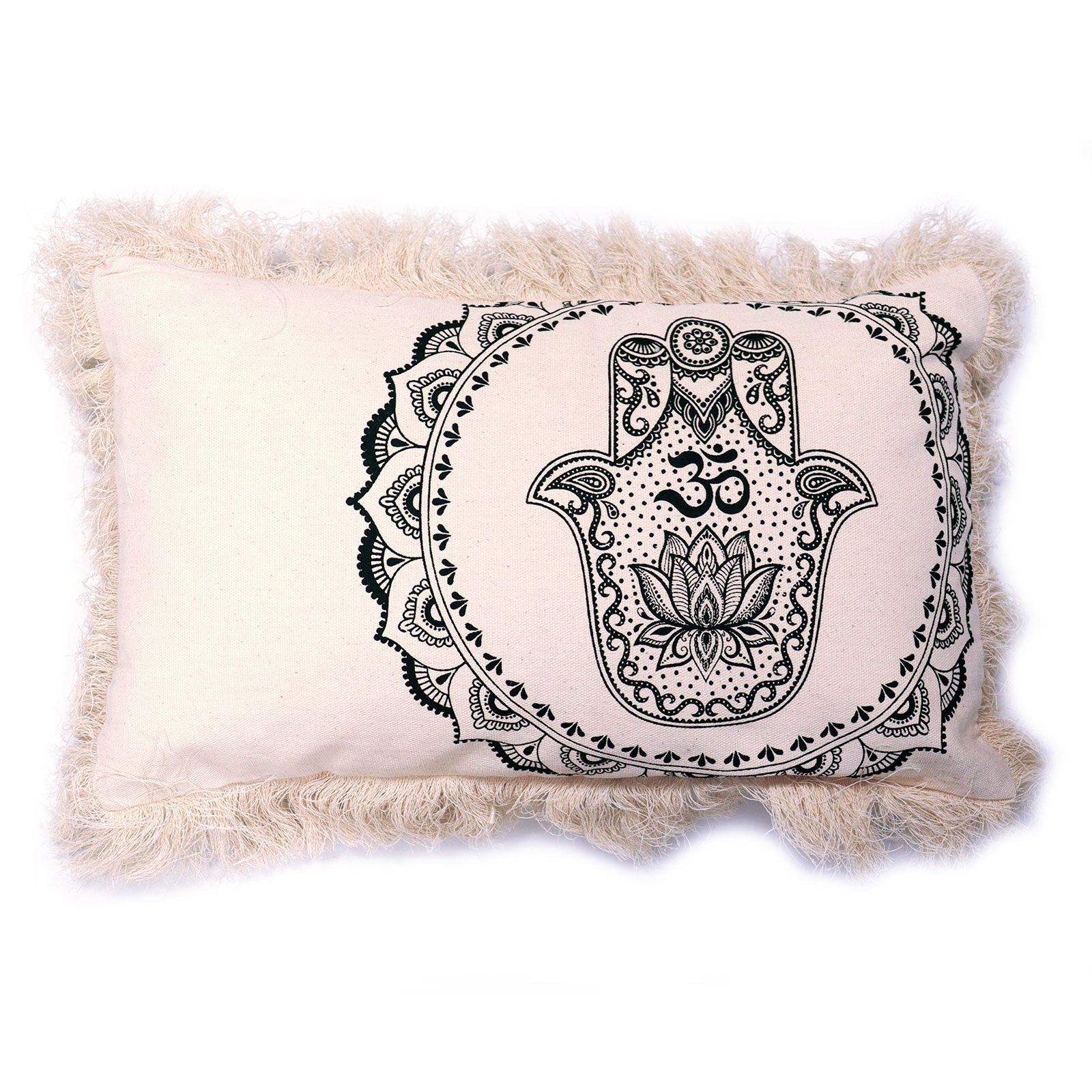 Hamsa Mandala Cushion Cover - 30x50cm - green - Luna Panther