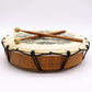 Hamsa Shamanic Drum with Two Sticks - 30cm Diameter detail view 2 at Luna Panther