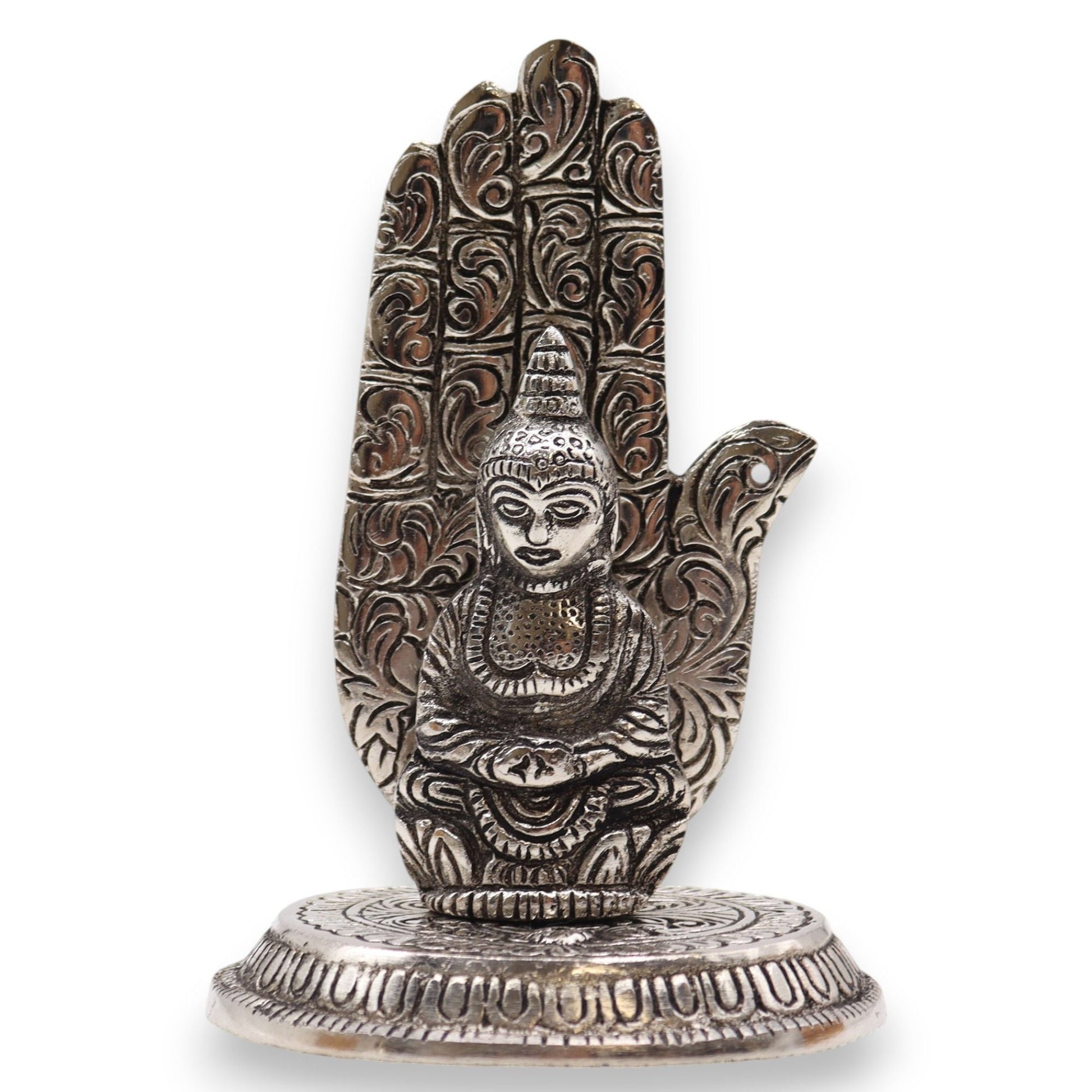 Polished Hand Buddha Incense Holder featuring natural patterning and unique variations - Luna Panther
