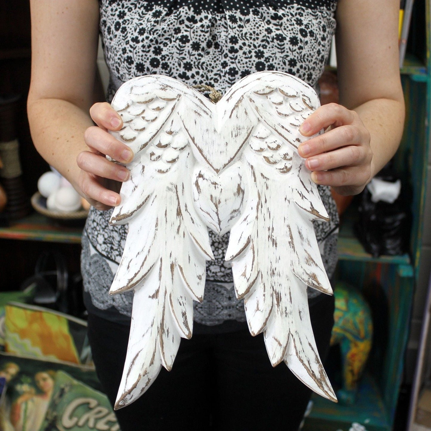 Hand Crafted Double Angel Wing - 31cm - Luna Panther