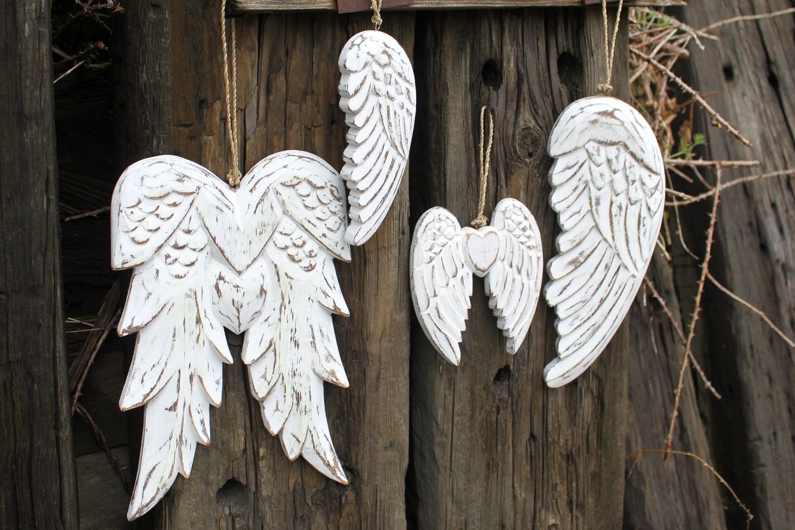 Hand Crafted Double Angel Wing - 31cm - Luna Panther