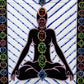 Handbrushed Cotton Wall Art - Chakra Buddha - Luna Panther