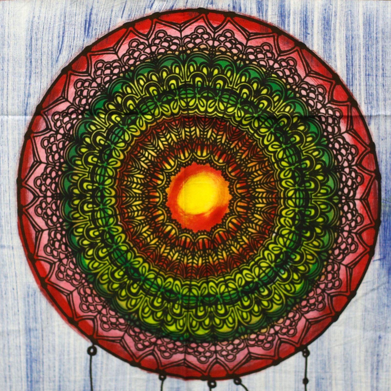 Handbrushed Cotton Wall Art - Dreamcatcher - Luna Panther