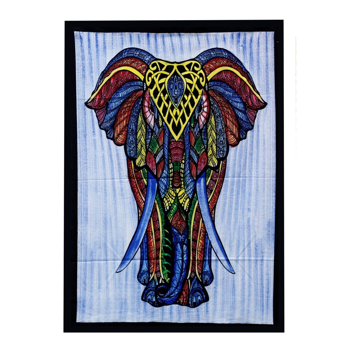 Handbrushed Cotton Wall Art - Elephant - Luna Panther