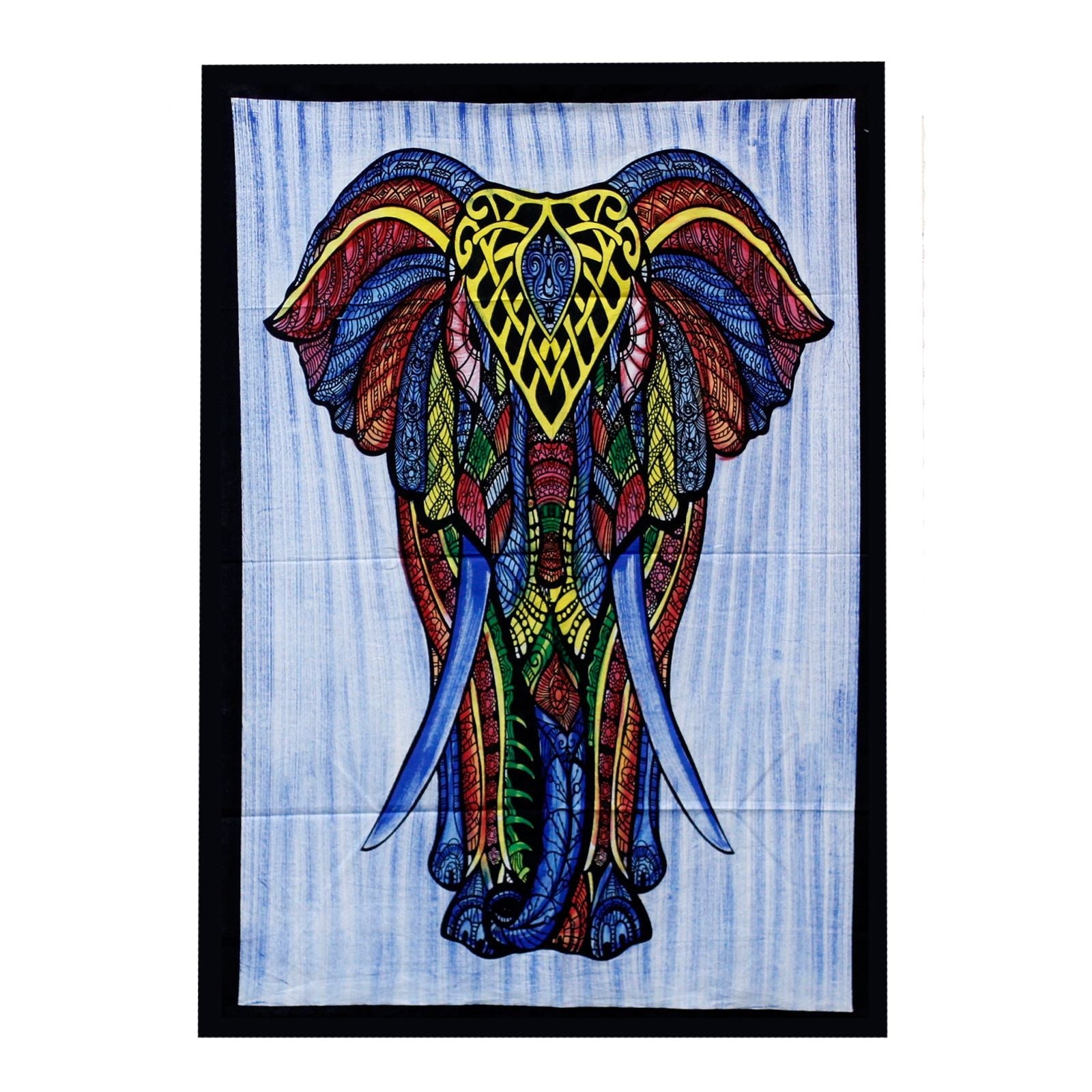 Handbrushed Cotton Wall Art - Elephant - Luna Panther