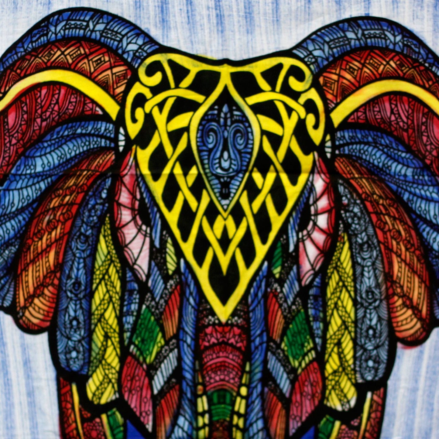 Handbrushed Cotton Wall Art - Elephant - Luna Panther