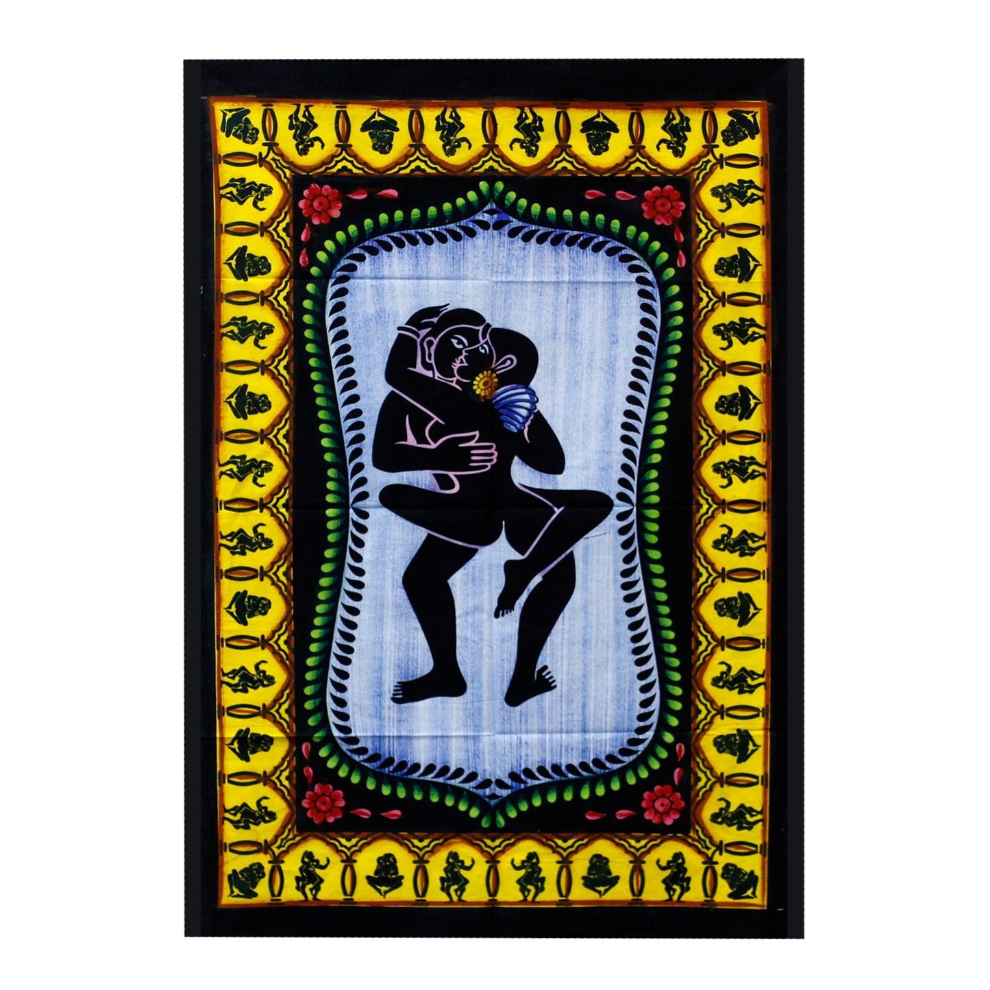 Handbrushed Cotton Wall Art - Kamasutra - Luna Panther