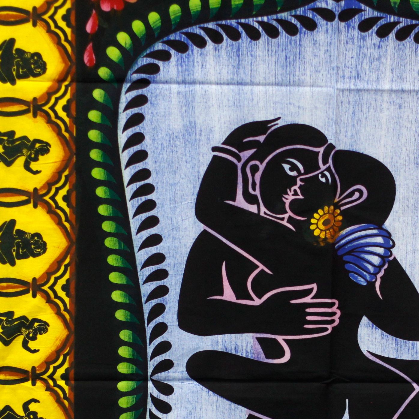 Handbrushed Cotton Wall Art - Kamasutra - Luna Panther