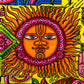 Handbrushed Cotton Wall Art - Sun - Luna Panther