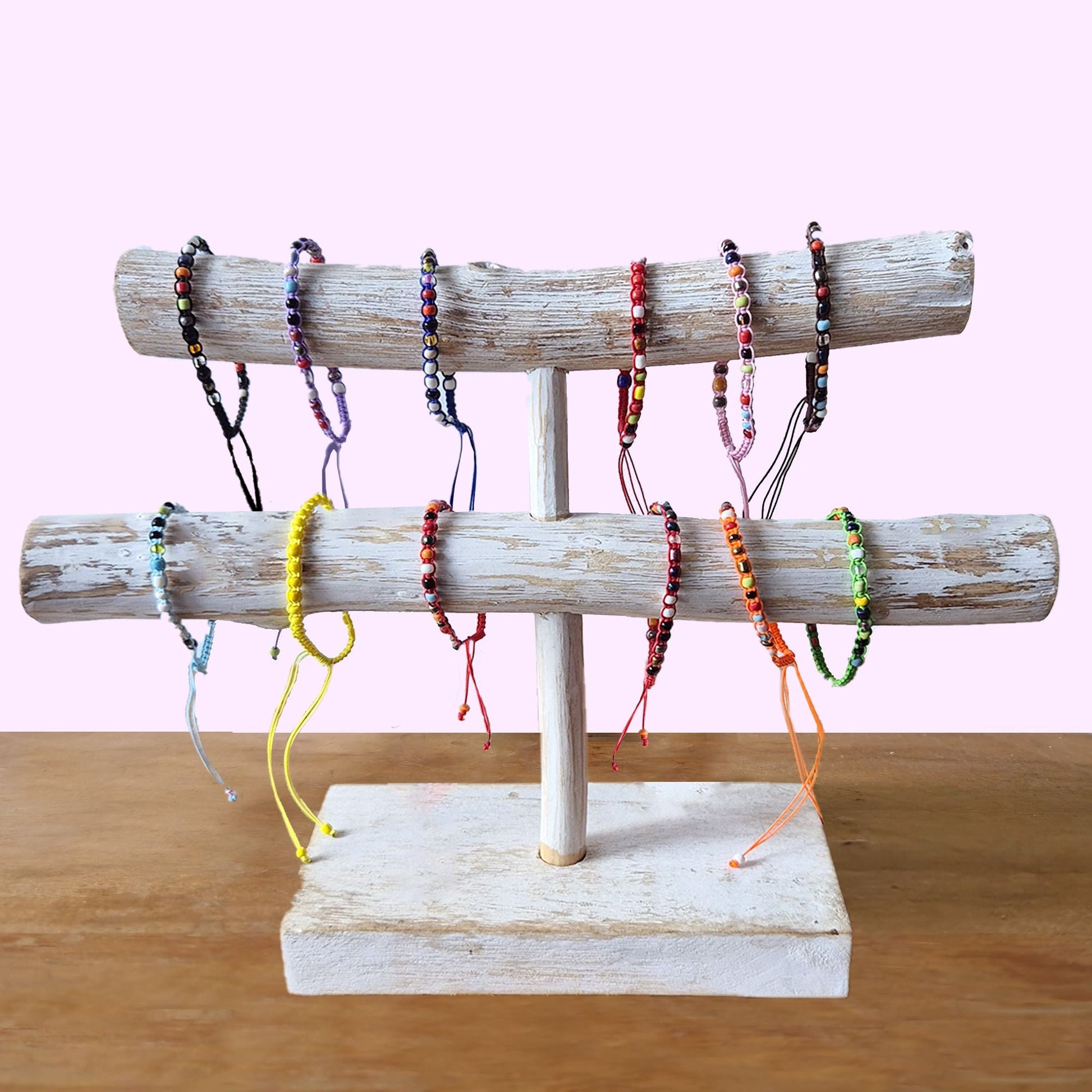 Handmade Friendship Bracelets - Tiny Forever Beads (asst) - Luna Panther